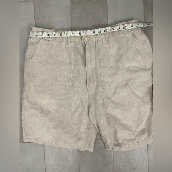 Buck Mason Linen Shorts Tan Size XL - Picture 3 of 6